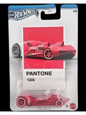 Hot Wheels Twin Mill III Silver Series Pantone Die Cast Car Sixty Four Scale Red